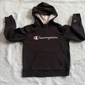 Champion Kids Black Sweatshirt Hoodie
